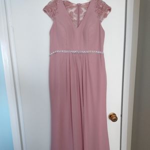 Azazie Kinzlee dusty rose MOB/bridesmaid dress